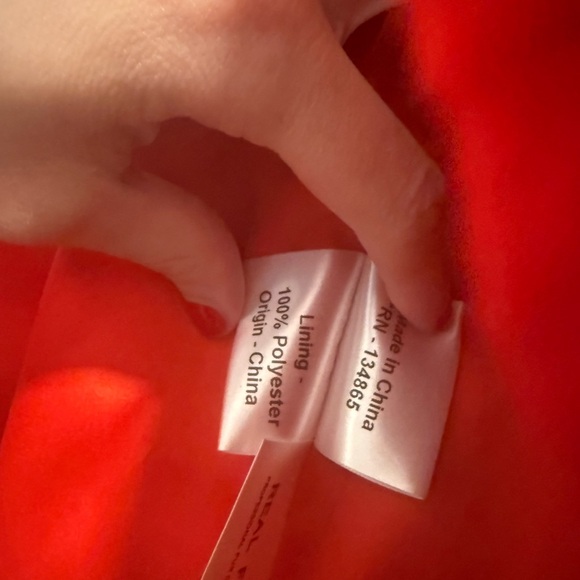 Red Rabbit Fur Jacket - Picture 5 of 5